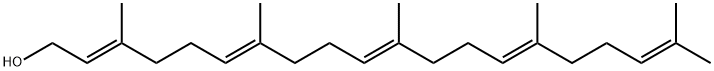 (2E,6E,10E,14E)-3,7,11,15,19-Pentamethylicosane-2,6,10,14,18-pentaene-1-ol Struktur