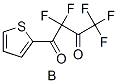 Trifluoro-l-(2-thienyl)-1,3-butanedione, 4,4,4- boron difluoride Struktur