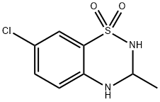 7-氯-3-甲基-3,4-二氫-2H-1,2,4-苯并噻二嗪 1,1-二氧化物 結(jié)構(gòu)式