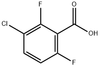 3-氯-2,6-二氟苯甲酸 結(jié)構(gòu)式