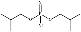 O,O-diisobutyl hydrogen dithiophosphate Struktur