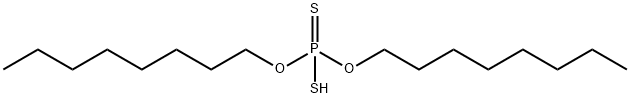 O,O-dioctyl hydrogen dithiophosphate  Struktur