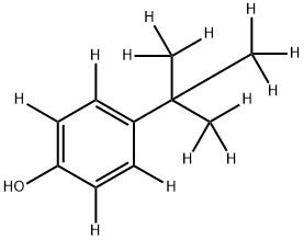 4-TERT-BUTYL-D9-PHENOL-2,3,5,6-D4 Struktur