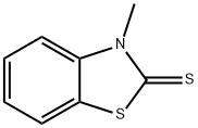 3-甲基-2(3H)-苯并噻唑硫酮 結(jié)構(gòu)式