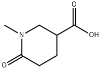 1-Methyl-6-oxopiperidine-3-carboxylic acid Struktur