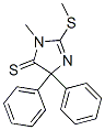 1-Methyl-2-(methylthio)-4,4-diphenyl-2-imidazoline-5-thione Struktur