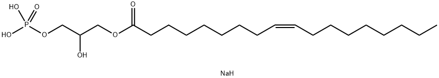 1-Oleoyl lysophosphatidic acid sodium salt Struktur