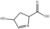 4-hydroxy-3,4-dihydro-2H-pyrrole-2-carboxylic acid Struktur