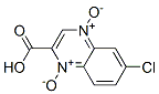 6-Chloro-2-quinoxalinecarboxylic acid 1,4-dioxide Struktur