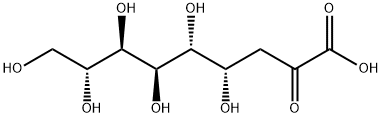 4,5,6,7,8,9-hexahydroxy-2-oxo-nonanoic acid Struktur