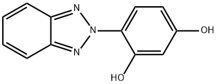 2-(2,4-dihydroxyphenyl)-2H-benzotriazole  Struktur