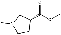 3-Pyrrolidinecarboxylicacid,1-methyl-,methylester,(3R)-(9CI) Struktur