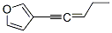 Furan, 2-(3E)-3-penten-1-ynyl- (9CI) Struktur