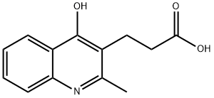 3-(4-HYDROXY-2-METHYL-QUINOLIN-3-YL)-PROPIONIC ACID Struktur