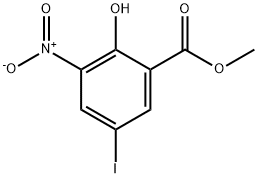 Salicylic acid, 5-iodo-3-nitro-, methyl ester Struktur