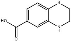 3,4-Dihydro-2H-1,4-benzothiazine-6-carboxylic acid Struktur