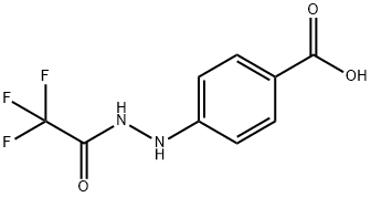 4-[2-(TRIFLUOROACETYL)HYDRAZINO]BENZOIC ACID Struktur