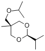 5β-(Isopropoxymethyl)-2β-isopropyl-5α-methyl-1,3-dioxane Struktur