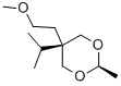 5α-Isopropyl-5β-(2-methoxyethyl)-2β-methyl-1,3-dioxane Struktur