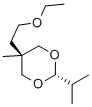 5α-(2-Ethoxyethyl)-2β-isopropyl-5β-methyl-1,3-dioxane Struktur