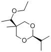 5β-(2-Ethoxyethyl)-2β-isopropyl-5α-methyl-1,3-dioxane Struktur