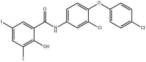 Rafoxanide Structure