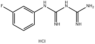 1-(3-FLUOROPHENYL)BIGUANIDE HYDROCHLORIDE Struktur