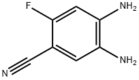 4,5-DiaMino-2-fluorobenzonitrile Struktur