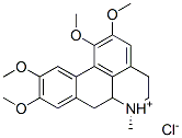 (S)-5,6,6a,7-tetrahydro-1,2,9,10-tetramethoxy-6-methyl-4H-dibenzo[de,g]quinolinium chloride  Struktur