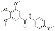 N-[4-(Methylthio)phenyl]-3,4,5-trimethoxybenzamide Struktur