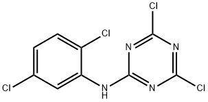 4,6-dichloro-N-(2,5-dichlorophenyl)-1,3,5-triazin-2-amine Struktur