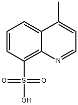 8-Quinolinesulfonic  acid,  4-methyl- Struktur