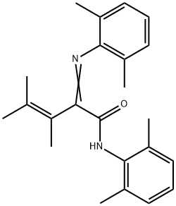 3,4-Dimethyl-N-(2,6-dimethylphenyl)-2-(2,6-xylylimino)-3-pentenamide Struktur