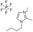 1-BUTYL-2,3-DIMETHYLIMIDAZOLIUM HEXAFLUOROPHOSPHATE Struktur