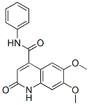 1,2-Dihydro-6,7-dimethoxy-2-oxo-N-phenyl-4-quinolinecarboxamide Struktur