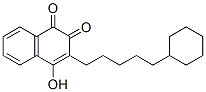 3-(5-cyclohexylpentyl)-4-hydroxy-naphthalene-1,2-dione Struktur