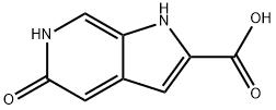 1H-pyrrolo[2,3-c]pyridine-2-carboxylic acid, 5-hydroxy- Struktur