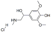 4-hydroxy-3,5-dimethoxy-alpha-[(methylamino)methyl]benzyl alcohol hydrochloride Struktur