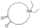 1,1-Diethylgermacyclododecane-6,7-dione Struktur