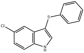 5-CHLORO-3-(PHENYLTHIO)-INDOLE Struktur