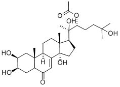 20-HYDROXYECDYSONE 22-ACETATE Struktur