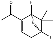 Ethanone, 1-[(1R,5S)-6,6-dimethylbicyclo[3.1.1]hept-2-en-2-yl]- (9CI) Struktur