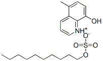 8-hydroxy-5-methylquinolinium decyl sulphate  Struktur