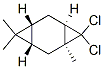 (1alpha,3beta,5beta,7alpha)-8,8-dichloro-1,4,4-trimethyltricyclo[5.1.0.03,5]octane  Struktur