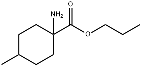 Cyclohexanecarboxylic acid, 1-amino-4-methyl-, propyl ester (9CI) Struktur