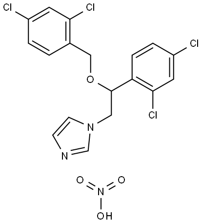 Miconazole nitrate Structure