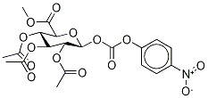 β-D-Glucopyranuronic Acid Methyl Ester 2,3,4-Triacetate 1-(4-Nitrophenyl Carbonate) Struktur