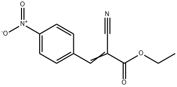 Ethyl (2E)-2-cyano-3-(4-nitrophenyl)-2-propenoate Struktur