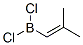 Dichloro(2-methyl-1-propenyl)borane Struktur