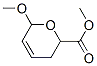 3,6-Dihydro-6-methoxy-2H-pyran-2-carboxylic acid methyl ester Struktur